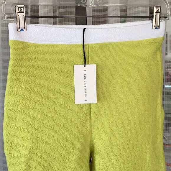 NWT Solid & Striped High Rise Biker Short Women’s Medium Ribbed - Picture 3 of 7
